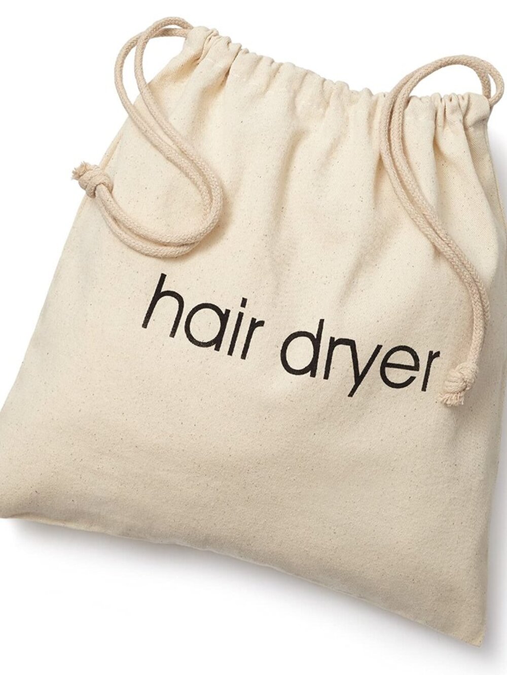 Hair Dryer Bags Storage Organizer – Beige Color – 12" x 12" Drawstring Closure C